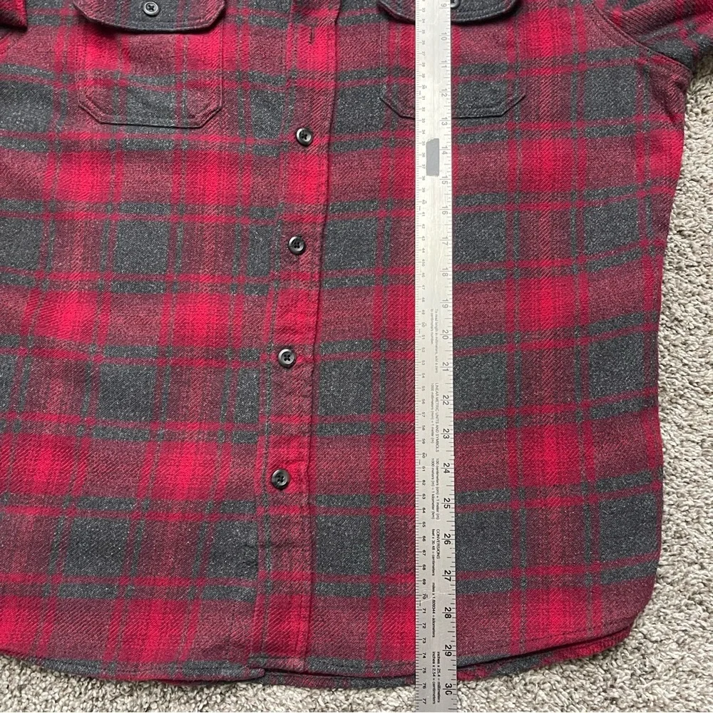 Orvis Classic Collection Heavyweight Flannel Shacket w/Hand Pockets Red Plaid XL